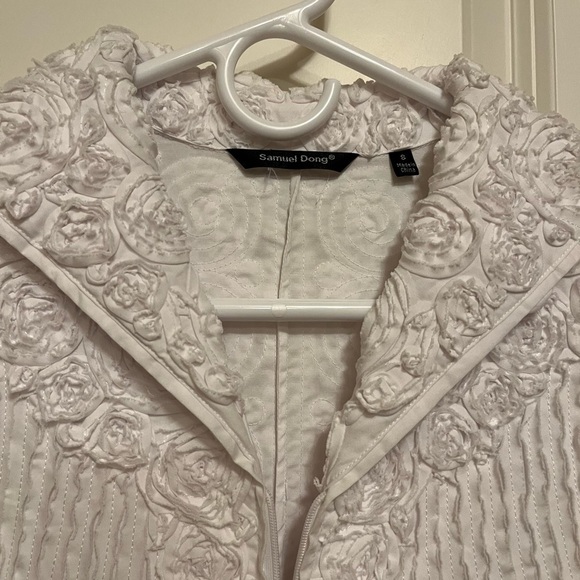 Women's Samuel Dong Designer White Jacket size Small - Picture 2 of 10
